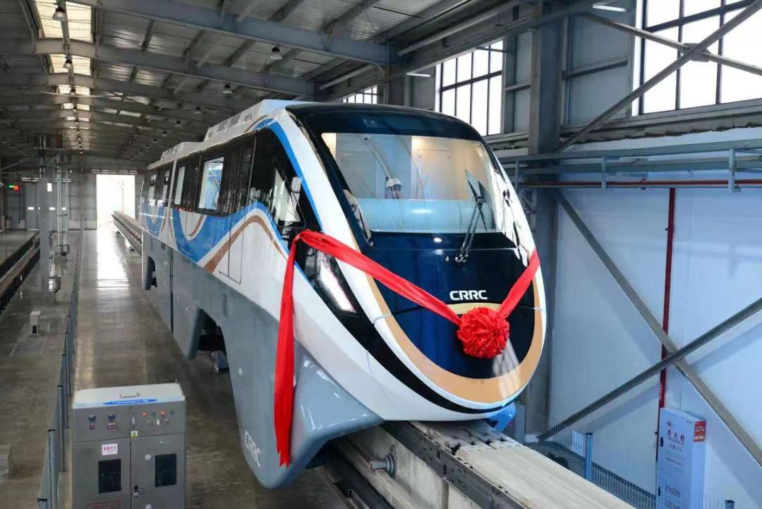 碳纖維復合材料！國內首列單軌車輛在重慶下線