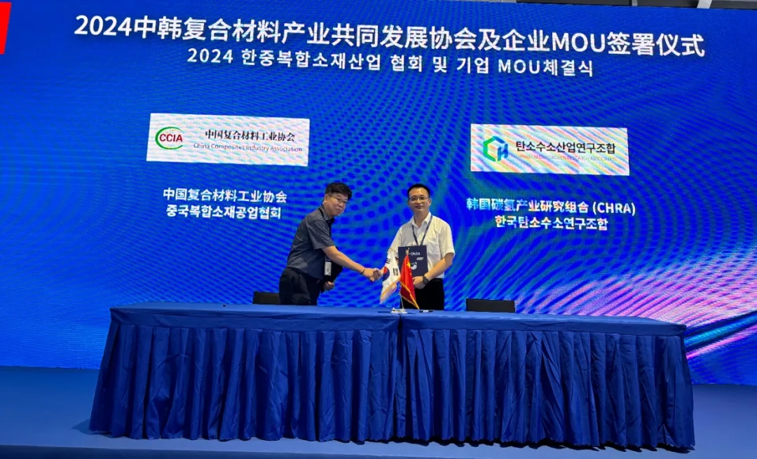 2024中韓復合材料產業共同發展協會及企業MOU簽署儀式成功舉辦 2024中韓復合材料產業共同發展協會及企業MOU簽署儀式成功舉辦